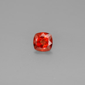 Andesina labradorita naranja natural de 0,73 ct, corte cojín, VVS-VS