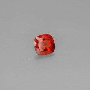 Andesina labradorita naranja natural de 0,73 ct, corte cojín, VVS-VS