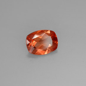 Labradorita Andesina Naranja miel natural de 1.43 ct, Corte Cojín, VVS-VS