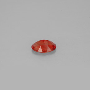 Andesina labradorita naranja natural de 0,79 ct, corte óvalo, VVS-VS