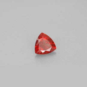 Andesina labradorita rojo natural de 0,84 ct, trillón, VVS-VS