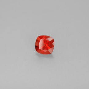 Labradorita Andesina Naranja miel natural de 0.72 ct, Corte Cojín, VS