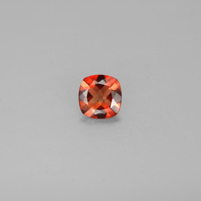 Labradorita Andesina Naranja miel natural de 0.63 ct, Corte Cojín, VS