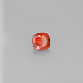Labradorita Andesina Naranja miel natural de 0.75 ct, Corte Cojín, VS