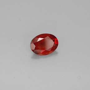 Labradorita Andesina Rojo naranja natural de 0.94 ct, Corte Óvalo, VS