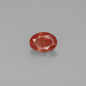 Andesina labradorita rojo natural de 1,00 ct, corte óvalo, VS