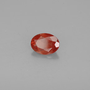 Andesina labradorita rojo natural de 1,00 ct, corte óvalo, VS