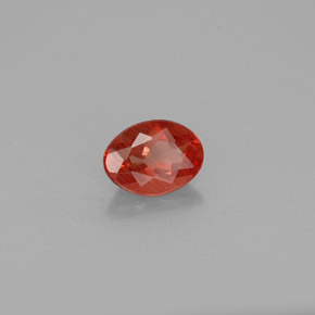 Andesina labradorita rojo natural de 1,03 ct, corte óvalo, VS