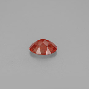 Andesina labradorita rojo natural de 1,03 ct, corte óvalo, VS
