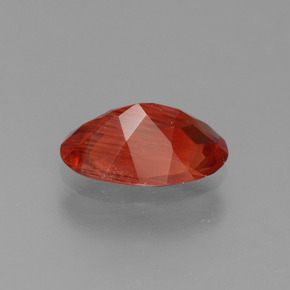 Andesina labradorita rojo natural de 0,79 ct, corte óvalo, VS