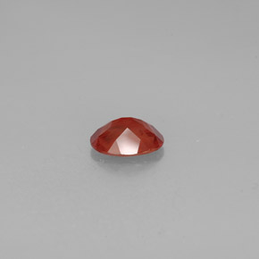 Andesina labradorita rojo natural de 0,96 ct, corte óvalo, VS