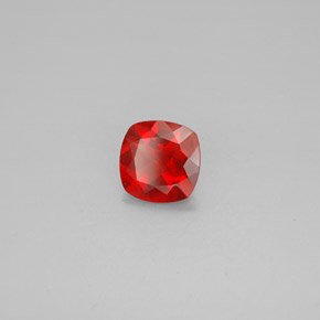 Andesina labradorita naranja natural de 0,97 ct, corte cojín, VVS-VS