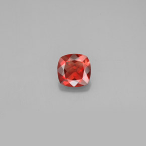 Andesina labradorita rojo natural de 0,72 ct, corte cojín, VS-SI