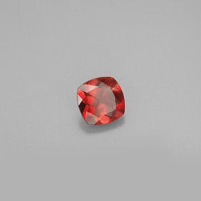 Andesina labradorita rojo natural de 0,72 ct, corte cojín, VS-SI