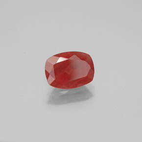 Andesina labradorita rojo natural de 1,06 ct, corte cojín, SI