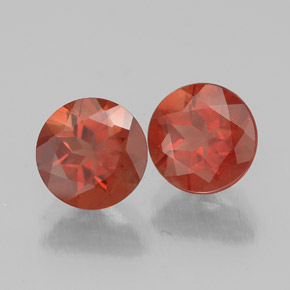 Gemas de Labradorita Andesina Naranja miel natural de  ct, Corte Redondo, VS