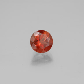 Labradorita Andesina Naranja miel natural de 0.80 ct, Corte Redondo, VVS-VS