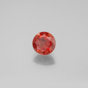 Labradorita Andesina Naranja miel natural de 0.79 ct, Corte Redondo, VVS-VS