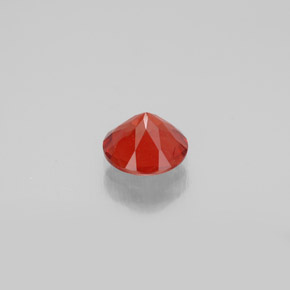 Labradorita Andesina Naranja miel natural de 0.69 ct, Corte Redondo, VVS-VS
