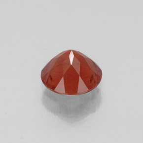 Labradorita Andesina Naranja miel natural de 0.66 ct, Corte Redondo, VVS-VS