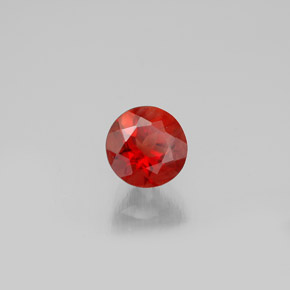 Labradorita Andesina Naranja miel natural de 0.65 ct, Corte Redondo, VVS-VS