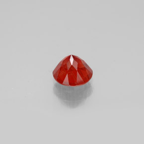 Labradorita Andesina Naranja miel natural de 0.65 ct, Corte Redondo, VVS-VS