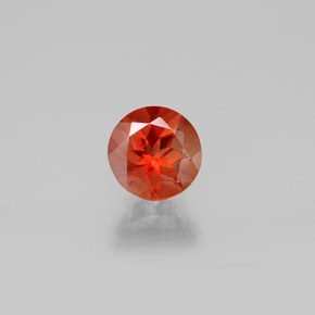Labradorita Andesina Naranja miel natural de 0.73 ct, Corte Redondo, VS