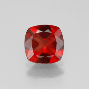 Andesina labradorita rojo natural de 0,79 ct, corte cojín, VVS-VS