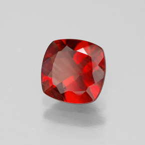 Andesina labradorita rojo natural de 0,79 ct, corte cojín, VVS-VS