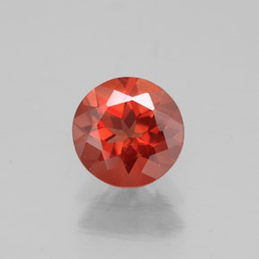 Labradorita Andesina Naranja miel natural de 0.64 ct, Corte Redondo, VS