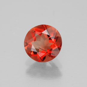 Labradorita Andesina Naranja miel natural de 0.67 ct, Corte Redondo, VS-SI