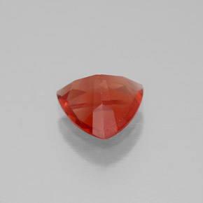 Andesina labradorita naranja natural de 0,82 ct, trillón, VVS-VS