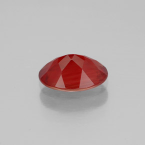 Andesina labradorita rojo natural de 0,80 ct, corte óvalo, VVS-VS