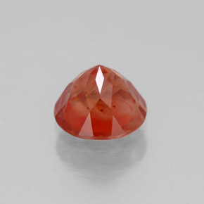 Labradorita Andesina Naranja miel natural de 0.77 ct, Corte Redondo, VS