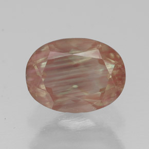 Andesina labradorita rojo natural de 1,36 ct, transparente, transparente / translúcido
