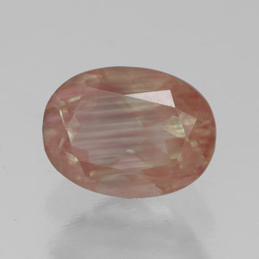 Andesina labradorita rojo natural de 1,36 ct, transparente, transparente / translúcido