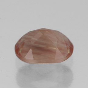 Andesina labradorita rojo natural de 1,36 ct, transparente, transparente / translúcido