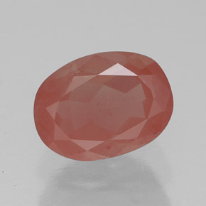 Andesina labradorita rojo natural de 1,50 ct, transparente, transparente / translúcido