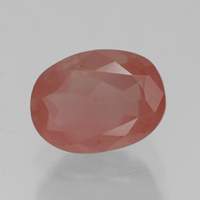 Andesina labradorita rojo natural de 1,50 ct, transparente, transparente / translúcido