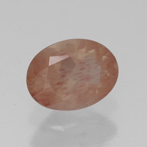 Labradorita Andesina Naranja miel natural de 1.20 ct, Transparente, Transparente / Translúcido