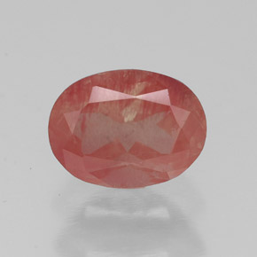 Andesina labradorita rojo natural de 1,30 ct, transparente, transparente / translúcido