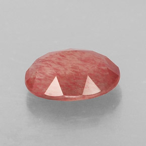 Andesina labradorita rojo natural de 1,22 ct, transparente, transparente / translúcido