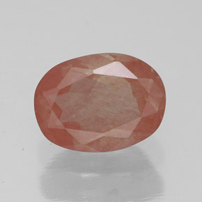 Andesina labradorita rojo natural de 1,37 ct, transparente, transparente / translúcido