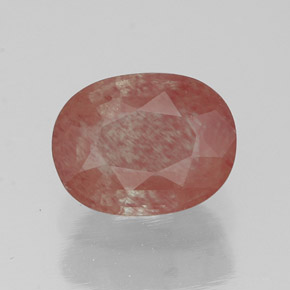 Andesina labradorita rojo natural de 1,44 ct, transparente, transparente / translúcido