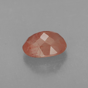 Andesina labradorita rojo natural de 1,14 ct, transparente, transparente / translúcido