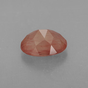 Labradorita Andesina Rojo naranja natural de 1.18 ct, Transparente, Transparente / Translúcido