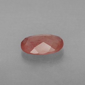 Labradorita Andesina Rojo naranja natural de 0.82 ct, Transparente, Transparente / Translúcido