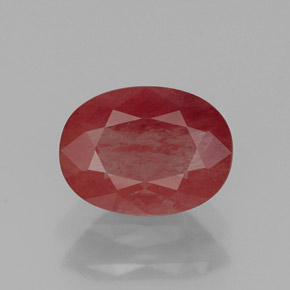 Andesina labradorita rojo natural de 1,06 ct, transparente, transparente / translúcido
