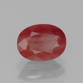 Andesina labradorita rojo natural de 1,06 ct, transparente, transparente / translúcido