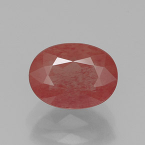 Andesina labradorita rojo natural de 1,20 ct, transparente, transparente / translúcido